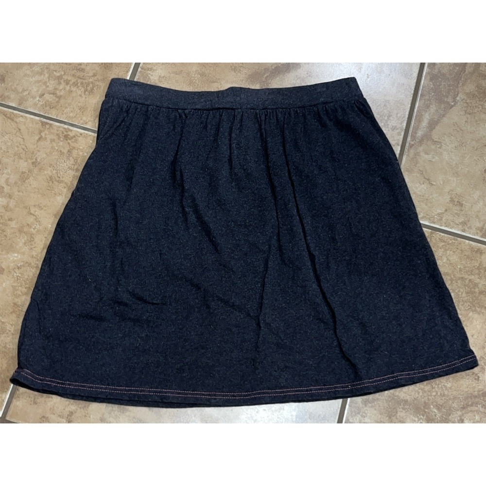 2- Double D RanchShort Pull On Skirts Pink & Gray Embroidered Sz Med Tie Waist - Picture 12 of 16